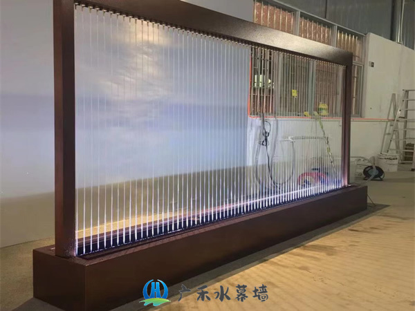 南京玻璃流水幕墙安装