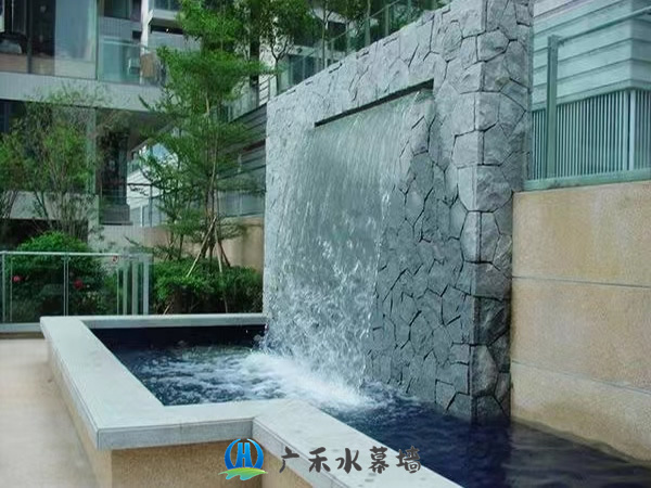 南京假山水幕墙鱼池制作厂家