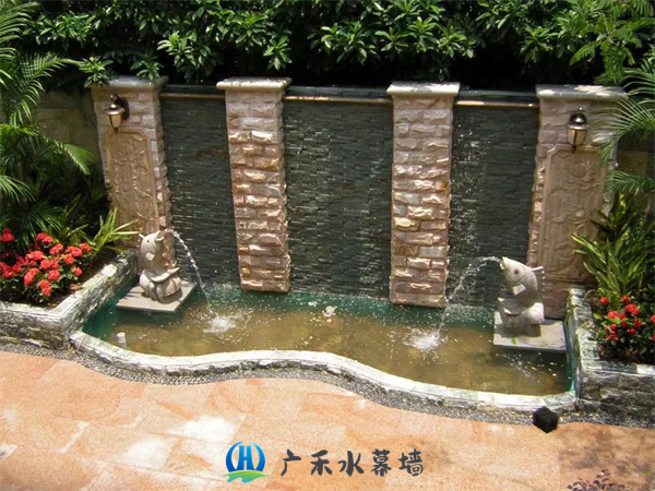 南京庭院水景墙鱼池整体设计施工