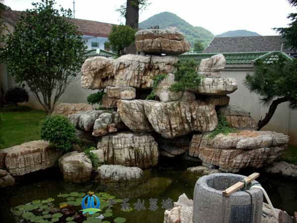 南京庭院假山水池制作