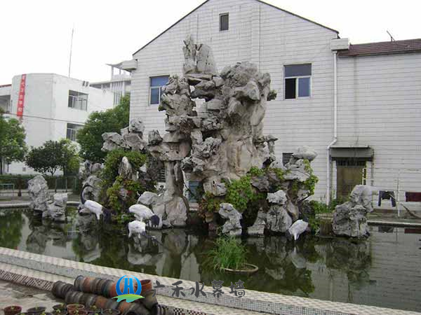 南京制作假山鱼池施工案例